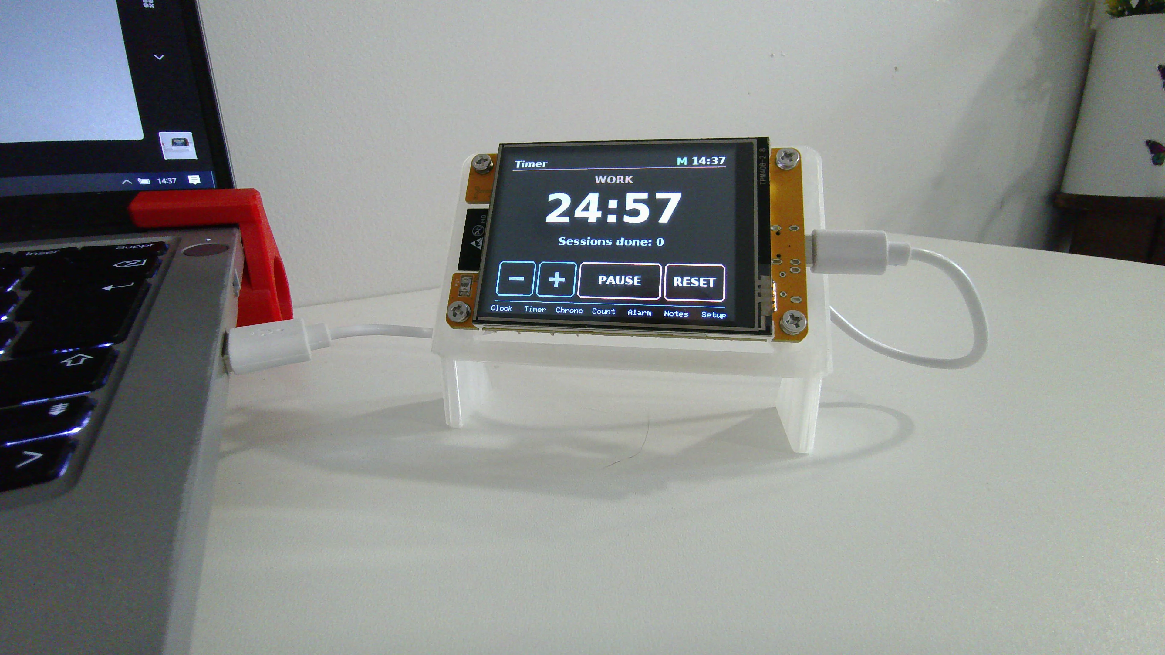 Desk Watch CYD — minuteur