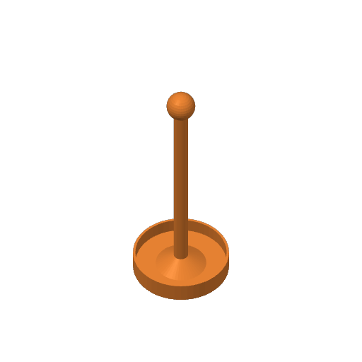 Modèle solo circulaire — vue 3D